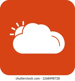 vector sunny icon 
