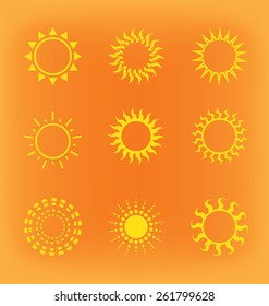 vector Sunrise multiple in Morning