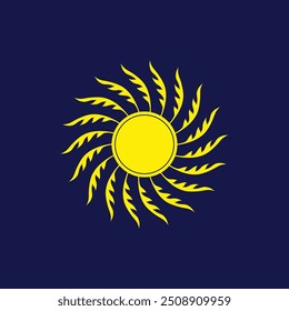 Vector Suns Rays bright shine design