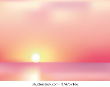 vector sunset
