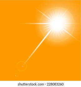 vector sunshine flare for background