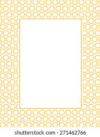 Vector Sunshine Pattern Frame and Invitation Template