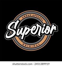 vector superior logo design for t shirt or your brand