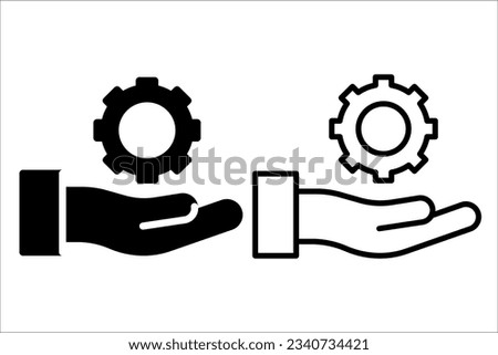 VECTOR SUPPORT ICON IN STROKE AND FILL VERSION