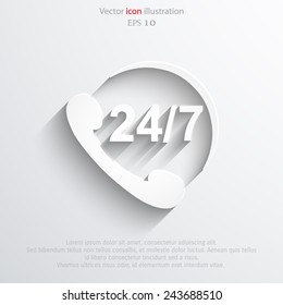 Vector support web icon Eps 10.