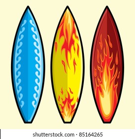 Vector surf boards