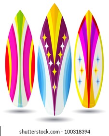 Vector surf boards ( Abstract design )