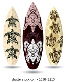 Vector surf boards ( Tattoo design )