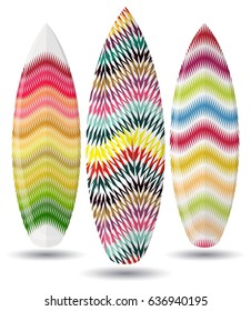 Vector surf boards (  zigzags design )