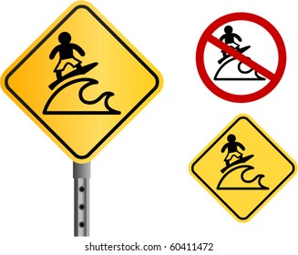 vector surf signs (and no gradient color version)