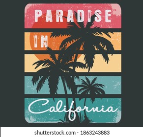 Vector surf and tropical illustration for t shirt prints