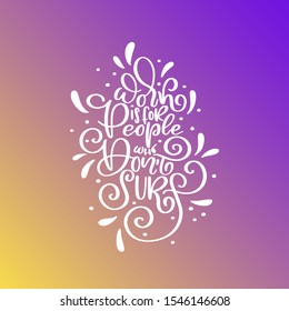 Vector Surfing lettering. Script logotype trip banner, surf station, summer t-shirt print. Downshifting inspirational vector phrase logotype. 