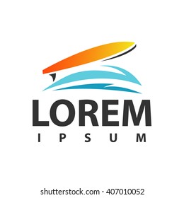 Vector surfing logo