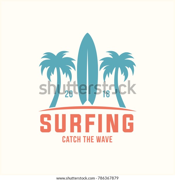 Vector Surfing Logo Icon Isolated On Stock Vector (Royalty Free ...