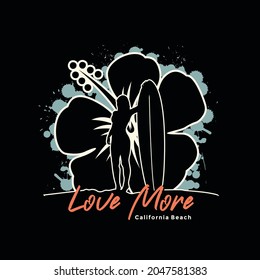 Vector surfing.love more slogan For t-shirt prints, posters, and other uses.
