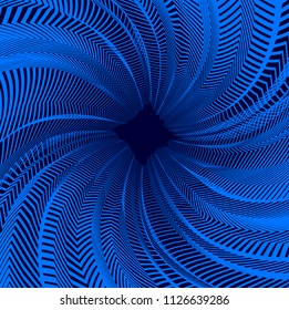 Vector surreal illusion art for design, line art 3d dimensional textured inner space, hallucinogen drug trip theme. Fantastic psychedelic trendy modern op art, optical dimensional illusion.