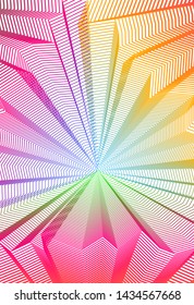 Vector surreal illusion art for design, line art 3d dimensional textured inner space, hallucinogen drug trip theme. Fantastic psychedelic trendy modern op art, optical dimensional illusion.