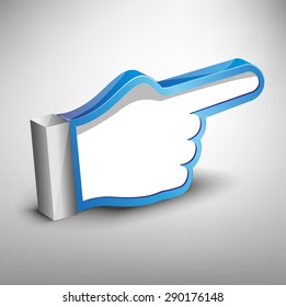 Vector surround arrow pointer finger.