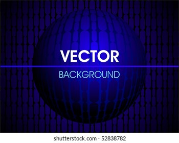 vector surround the ball on a blue background