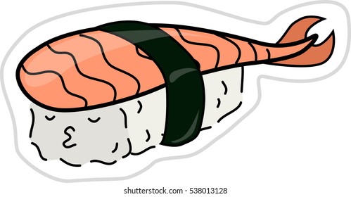 Vector sushi illustration