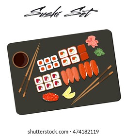 Vector sushi image for cafe , restaurant menu