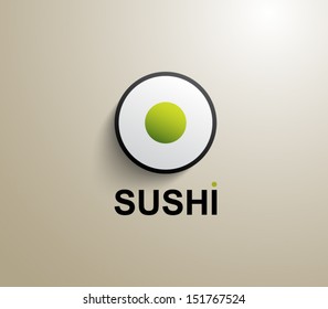 Vector sushi logo business design template icon for websites or business design