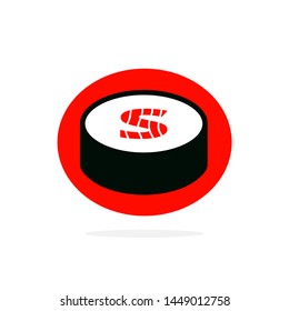 Vector Sushi Logo Letter S. S Sushi Letter Design Vector