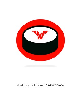 Vector Sushi Logo Letter Y. Y Sushi Letter Design Vector