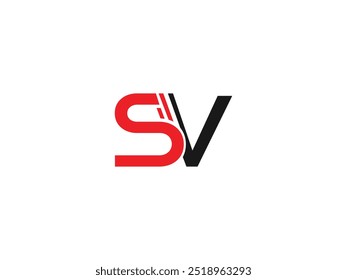 Vector SV logo sv design sv letter logo design initial letter sv monogram logo