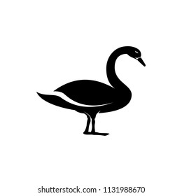 vector swan silhouette 