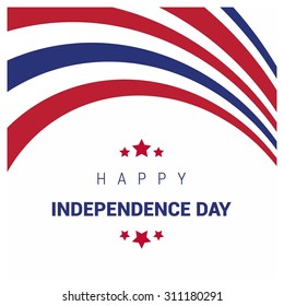 Vector Swaziland Independence Day 6th September Celebration Card. red and blue lins background. Illustration