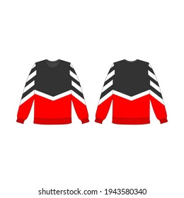 Vector Sweater Black and Red Streetwear fashion Ilustration Design Commercial Use