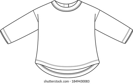Vector sweatshirt design for baby girl