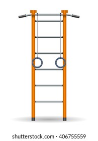 Vector swedish wall bar.