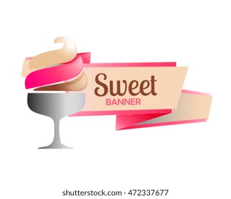 Vector Sweet Banner Design Template