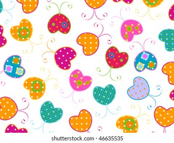 vector sweet butterflies design