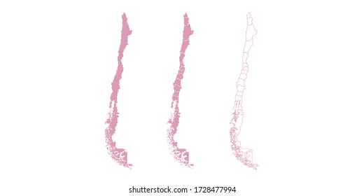 Vector sweet color map of Chile