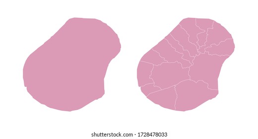 Mapa de color dulce vectorial de Nauru