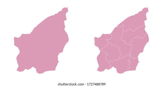 Vector sweet color map of San Marino