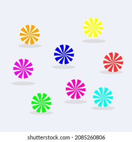 vector sweet food illustration green candy set nature red color merry web bonbon tasty new year happy caramel dessert lollipop background graphic design candies