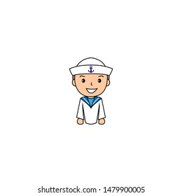 vector of a sweet sailor character