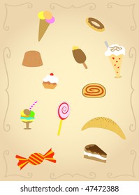 vector sweets