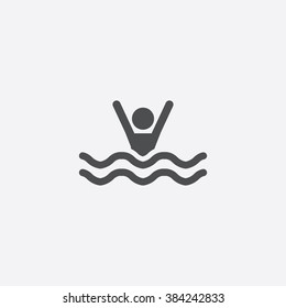 Vector swim forbidden Icon