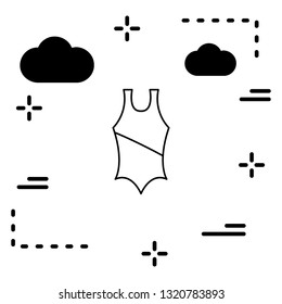  Vector Swimming Costume Icon