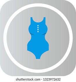  Vector Swimming Costume Icon
