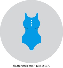  Vector Swimming Costume Icon
