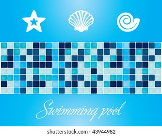 Vector. Swimming pool elements and textures