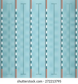 Vector Of Swimming Pool Top View 