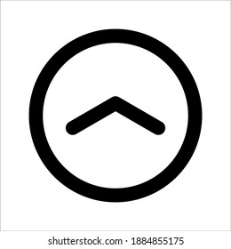 Vector swipe up icon isolated on white background for stories design blogger, scroll pictogram. color editable