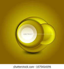 Banner de círculo giratorio vectorial, esfera abstracta de estilo 3d o icono de forma redonda o plantillas de fondo. Ilustración vectorial para fondo de escritorio, pancarta, fondo, tarjeta, ilustración del libro, página de inicio